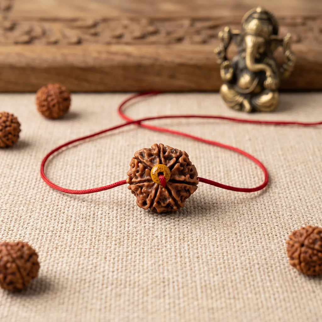 Nepali 7 Mukhi Rudraksha, Mahalakshmi Rudraksha, Rudraksha Pendant, Spiritual Jewelry, Rudraksha Necklace, Meditation Pendant