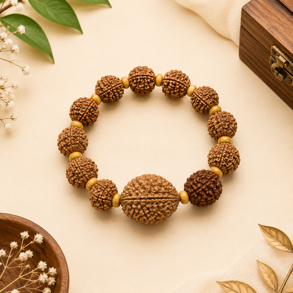 2 Mukhi 7 Mukhi 5 Mukhi Rudraksha Bracelet