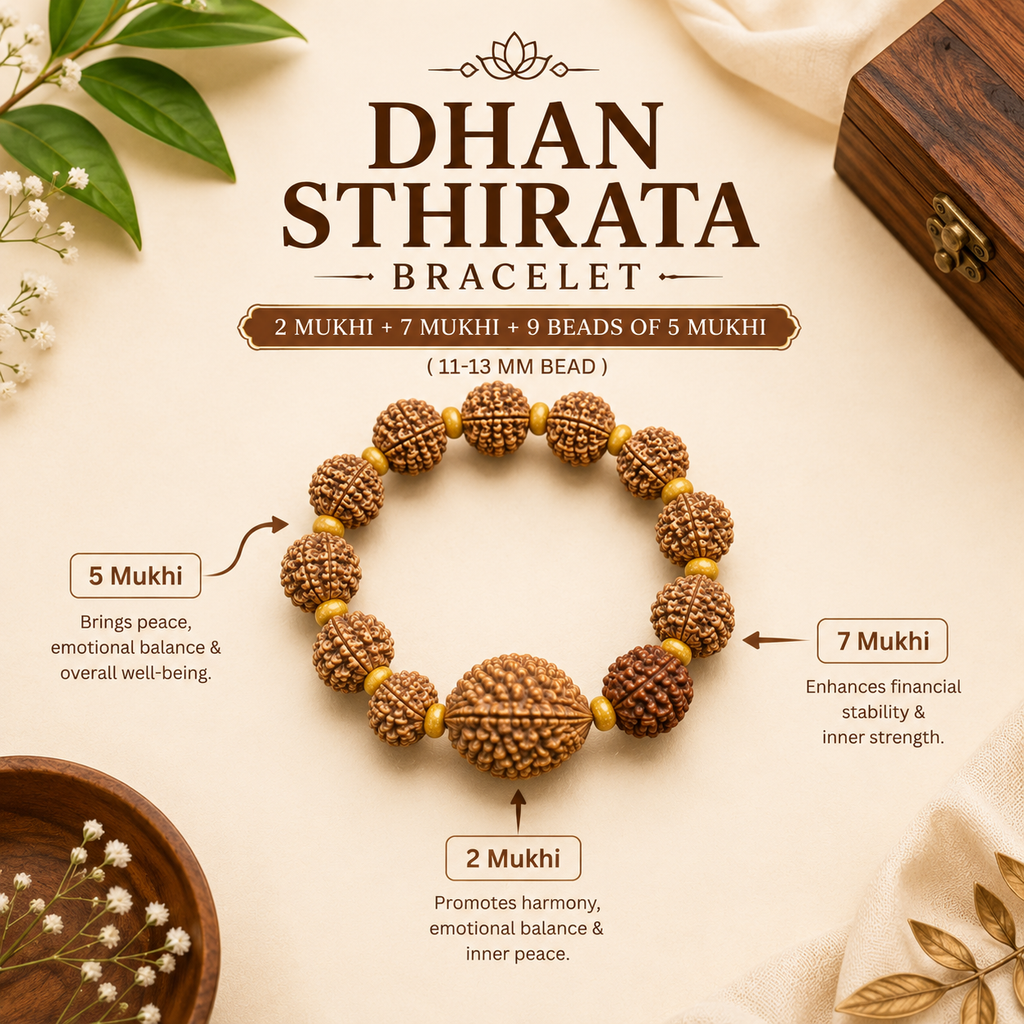 Authentic Rudraksha Prosperity Bracelet