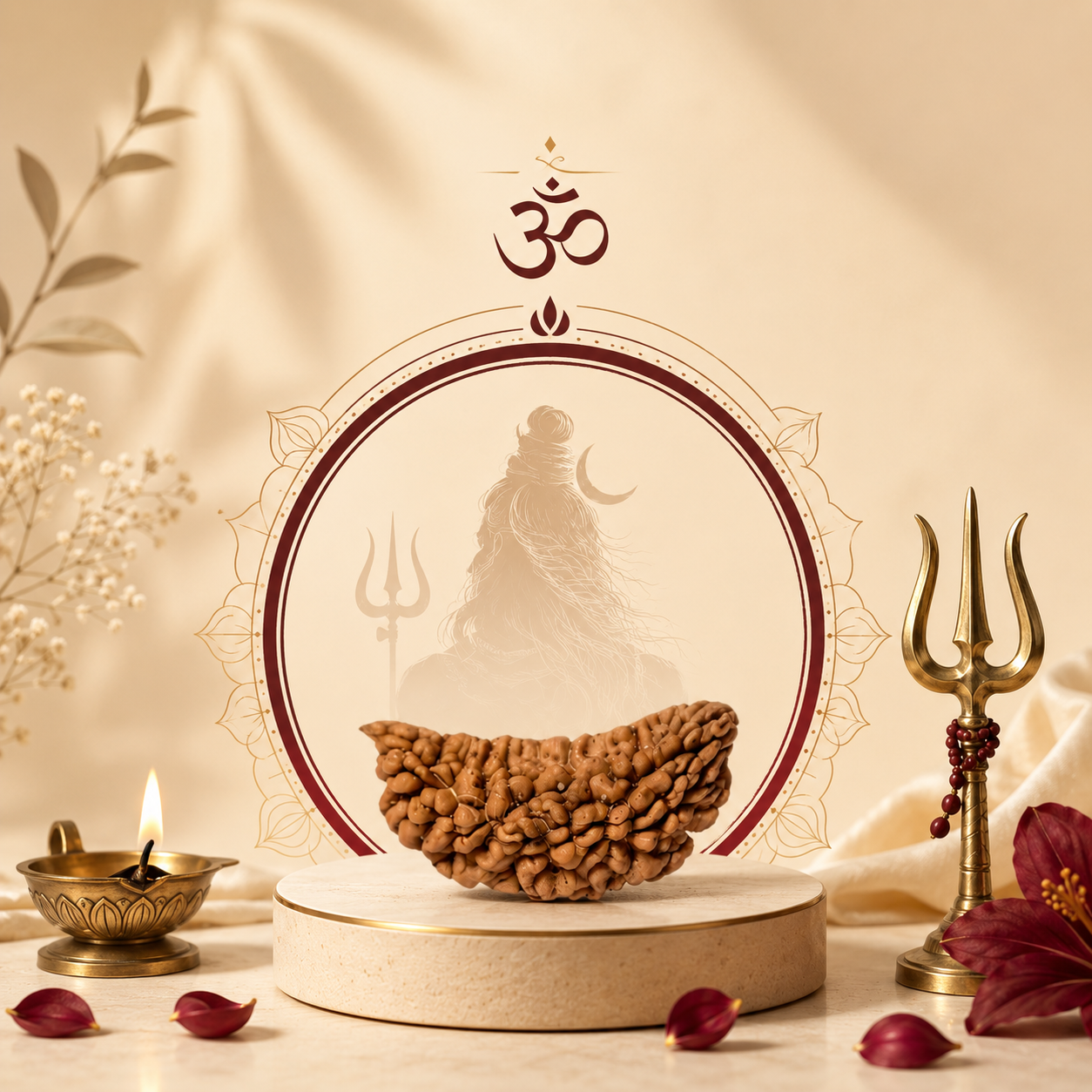 Natural 1 Mukhi Rudraksha Bead