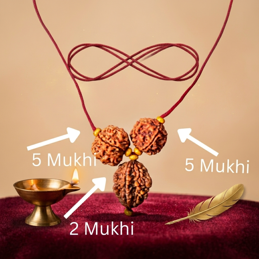 Gaj kesari rudraksha mala composition