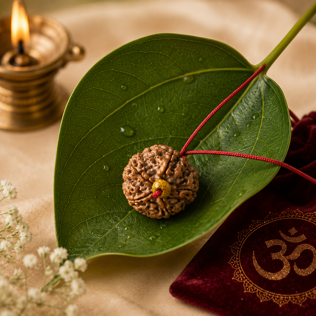 Handcrafted Rudraksha pendant for meditation and daily wear