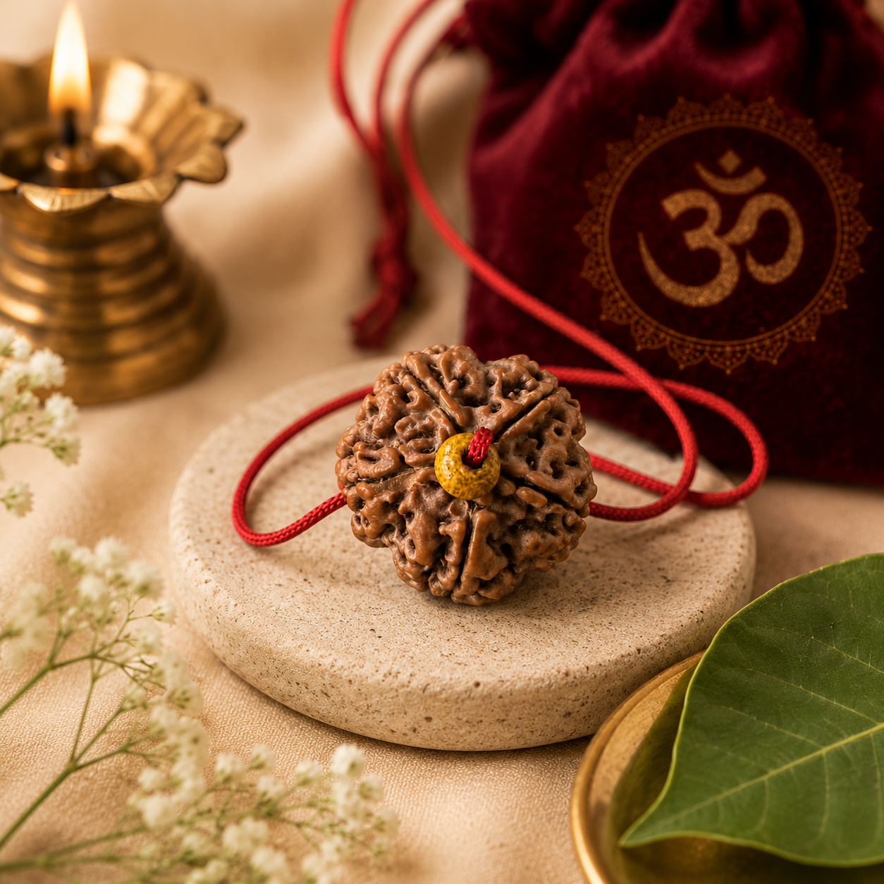 Premium 5 Mukhi Rudraksha necklace accessory